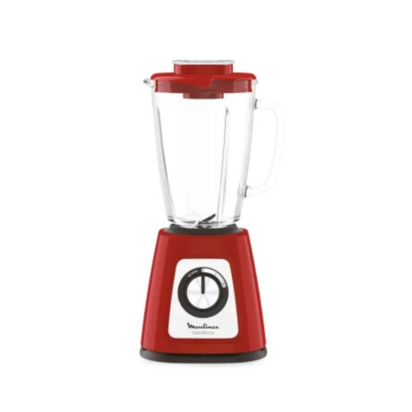 Licuadora Moulinex Blendforce Jarra Vidrio + Vaso 800W Color Rojo