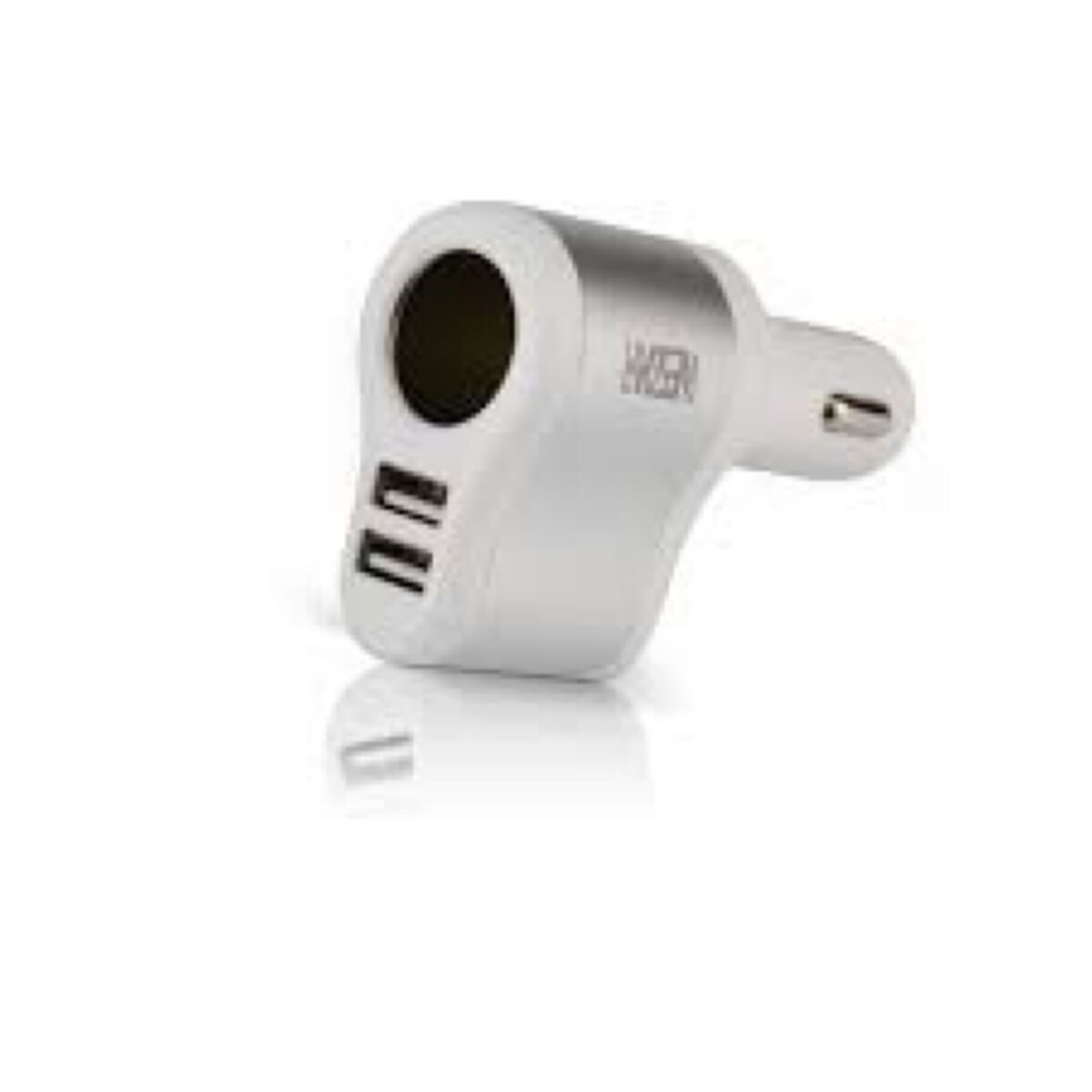 Cargador Auto U2 Wesdar Dual Usb/cigarette Whi/sil 