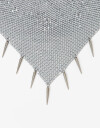 Pañuelos Raso Pañuelo De Malla Metálica - Plateado Antique Silver