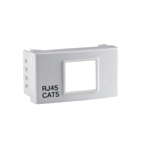 Módulo calado p/jack RJ45 cat. 5 blanco RO2518