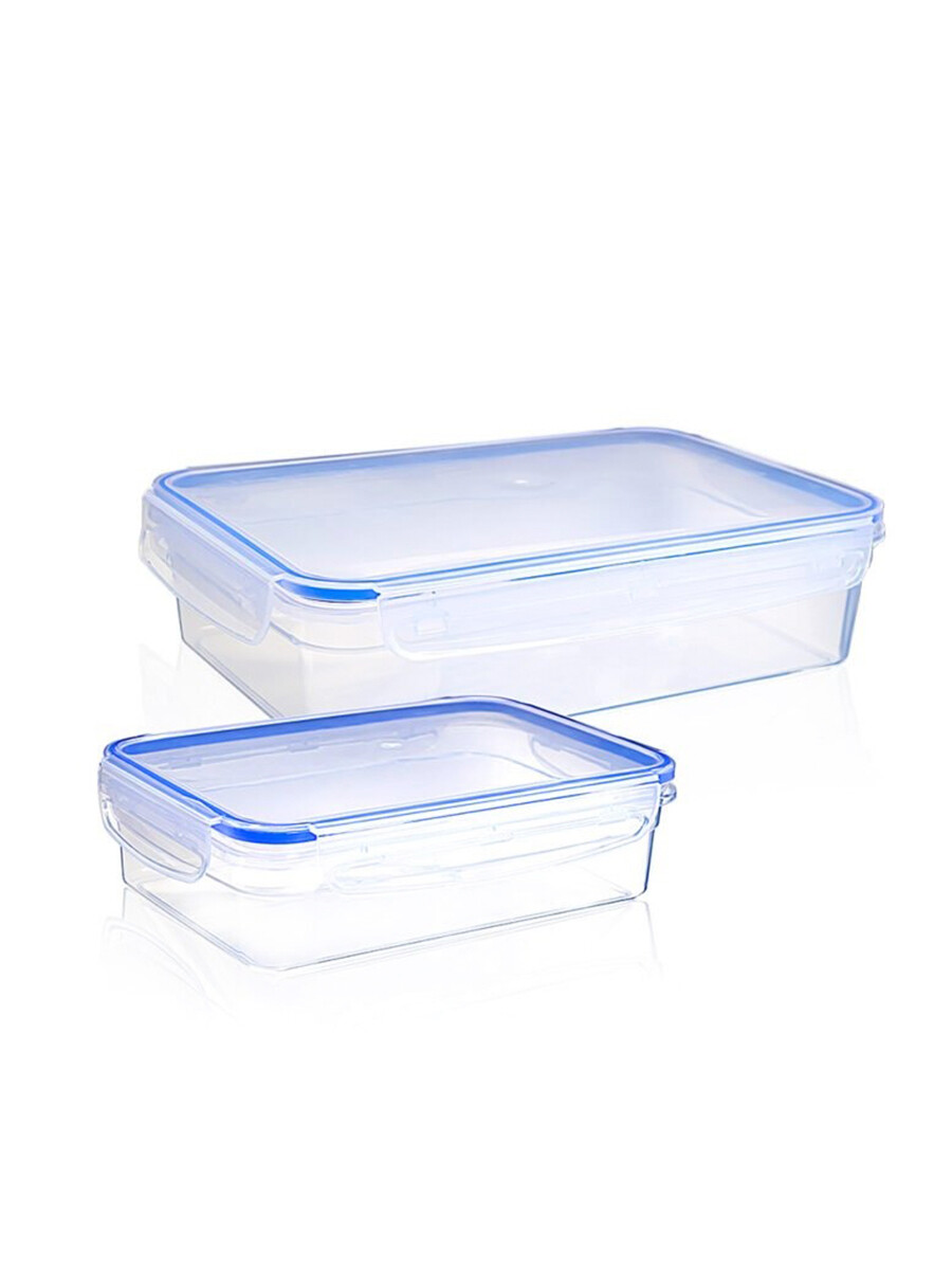 CONTENED C/ TRABAS PACK X2 - TRANSPARENTE 