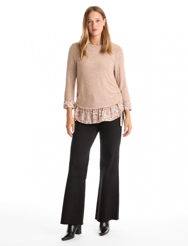 Buzo Twofer Printed BEIGE