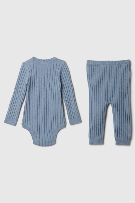 Set Bodie Y Pantalon Bebé New England Sky
