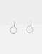 Aros Argollas Strass Argollas Con Cubic - Plateado