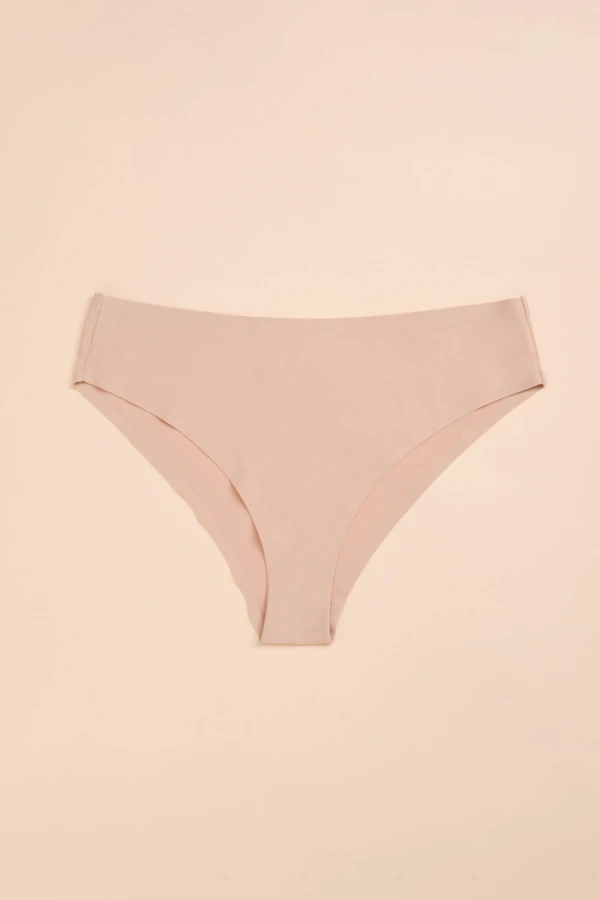 Bombacha poliamida lisa Beige