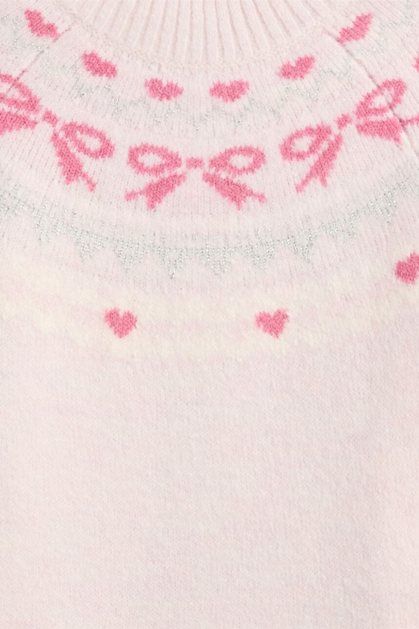 Buzo Polera Fairisle Toddler Niña Pink Dogwood