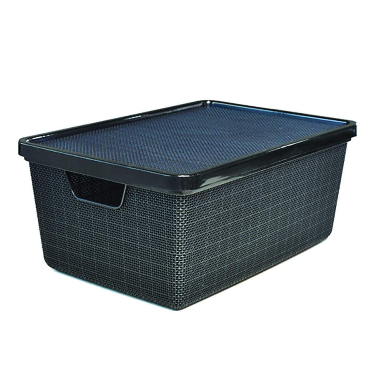 Caja organizadora con tapa 16 lts - NEGRO 