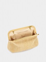 Bolso De Fiesta Efecto Rafia natural