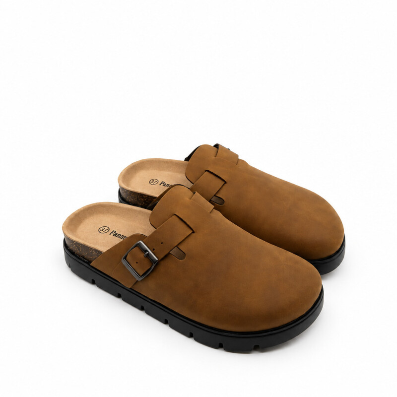Zueco Dama Panama Jack COGNAC