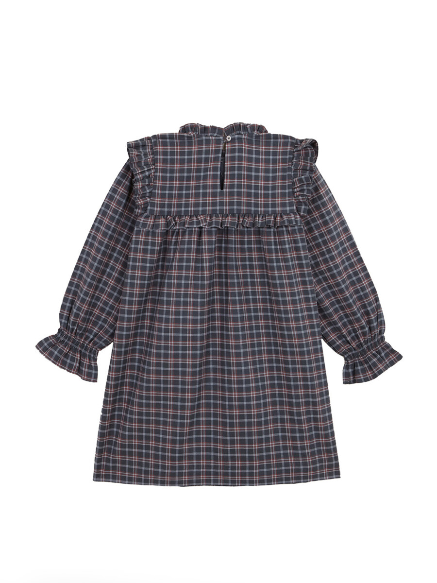 Vestido De Cuadro Petroleo