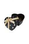Caja Rigida Corazon 18 cm NEGRO