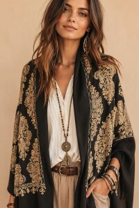 PASHMINA SIBILA Negro