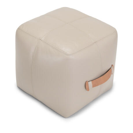 Puff Sigma - Cuero Básico 519 (Beige)