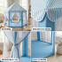 Carpa Casita Infantil Tipi Casa Para Niños Plegable Castillo Con Cortinas Imback Color Celeste Carpa Casita Infantil Tipi Casa Para Niños Plegable Castillo Con Cortinas Imback Color Celeste
