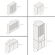 JUEGO MODULAR PARA COCINA INCLUYE AEREOS BAJO MESADA Y TORRE GAMAS DE BEIGE