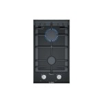 Anafe con alimentación a gas Bosch 2 hornallas PRB3A6D70 Negro