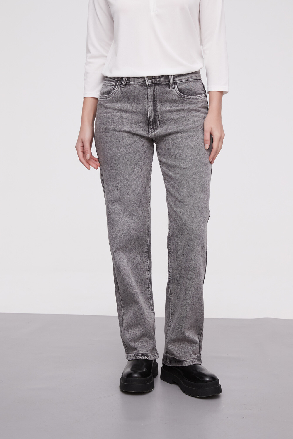 Pantalon Esclari Gris Claro