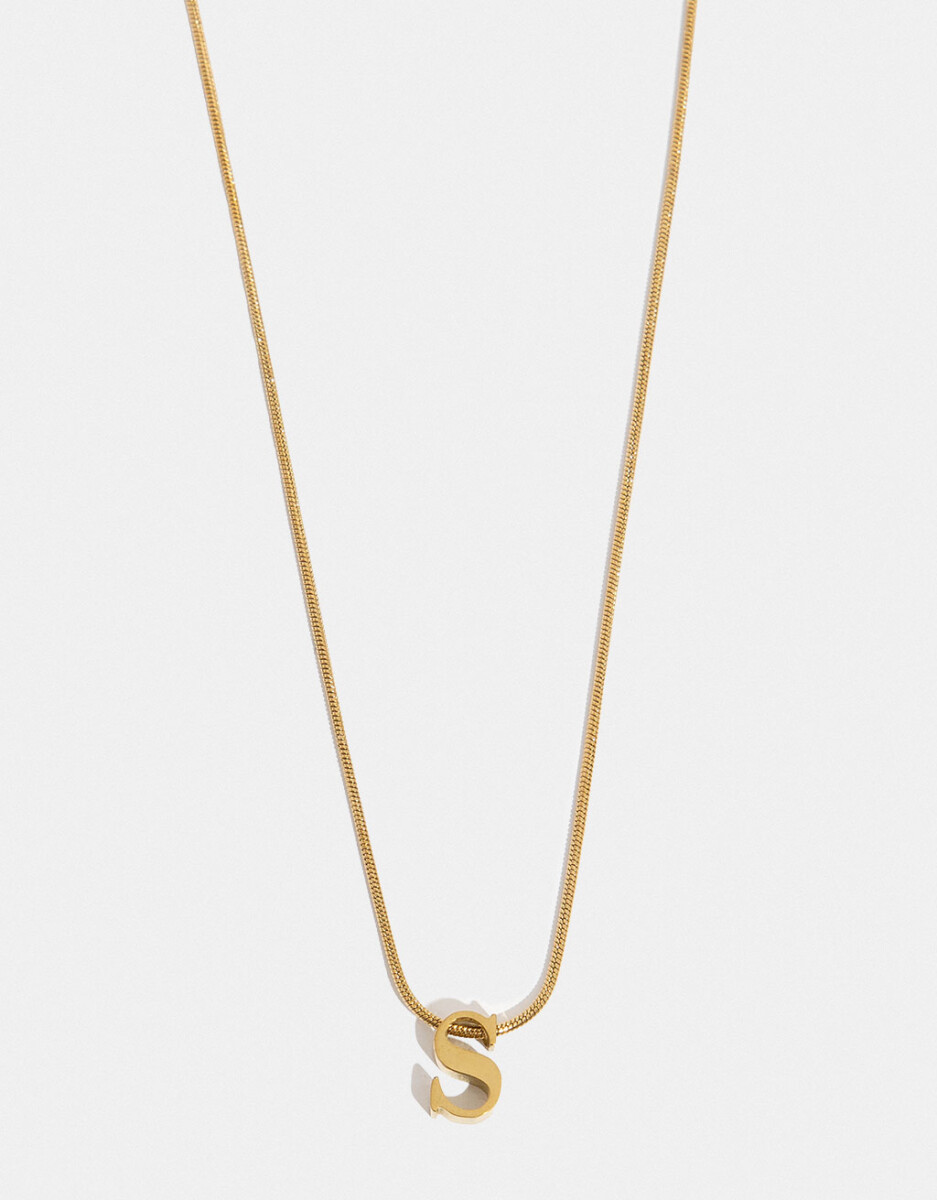 Cadena De Acero Con Inicial S 