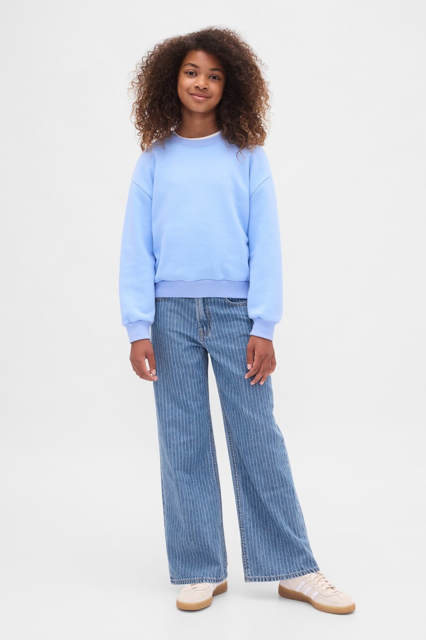 Jean Low Stride Niña Light Wash