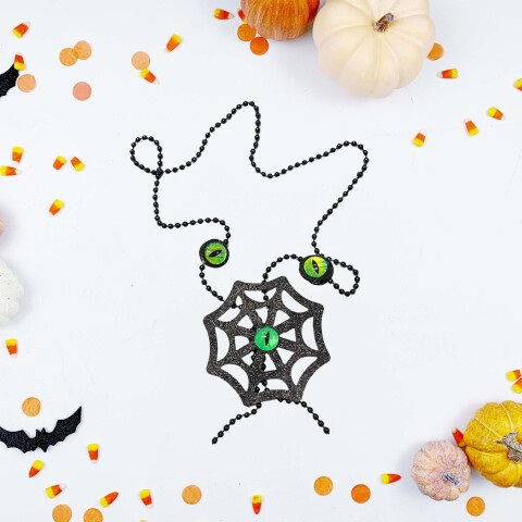 Collar Diseño Halloween Telaraña
