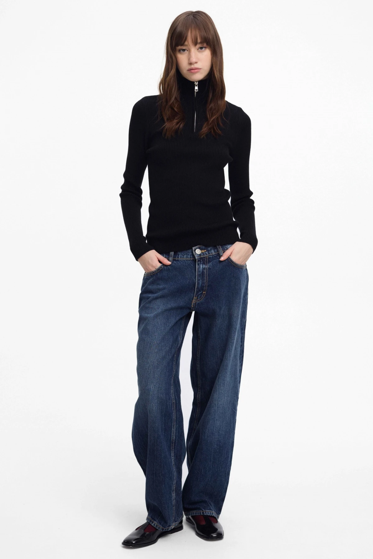 Buzo Zip Negro