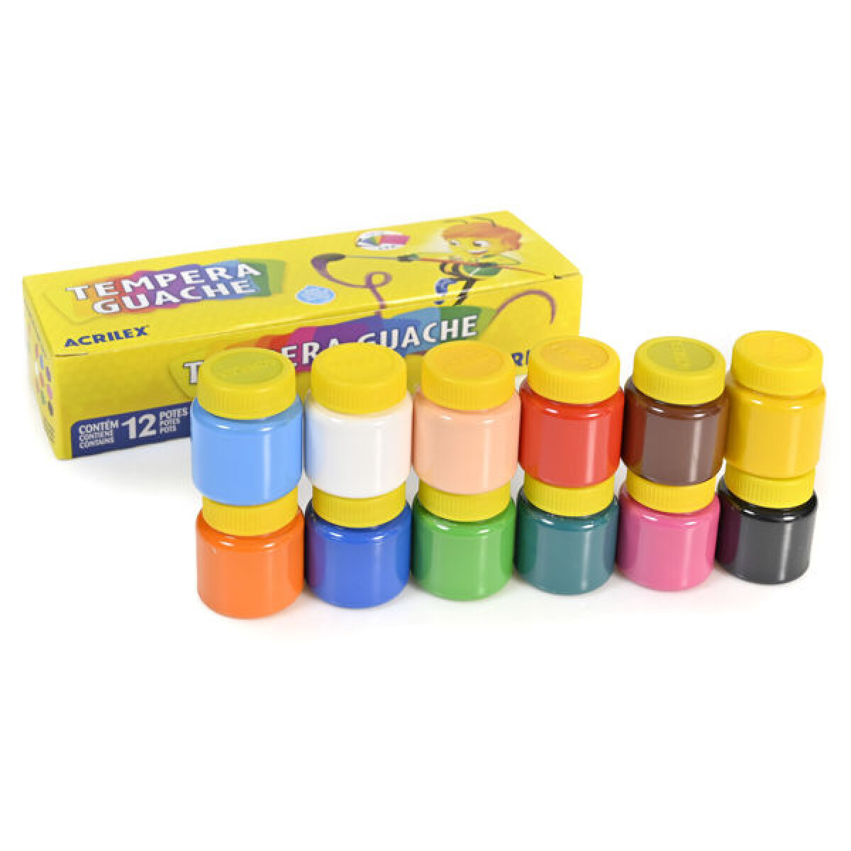 Témpera Acrilex Colores Surtidos 15 ml x12 