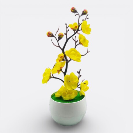 Orquídea Artificial Chica Amarillo