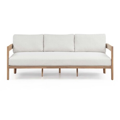 SET DE LIVING MADERA-ACACIA NATURAL-BEIGE CRUZ