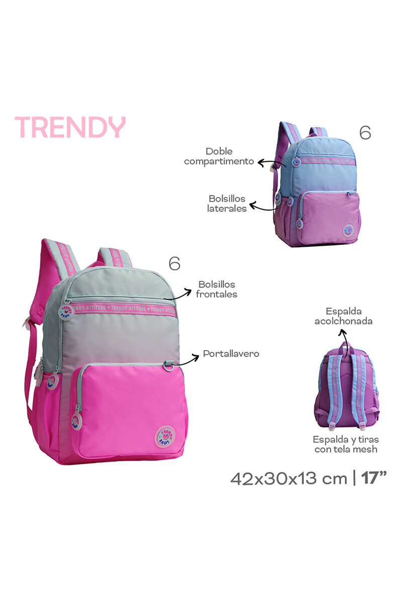 Mochila Trendy Celeste