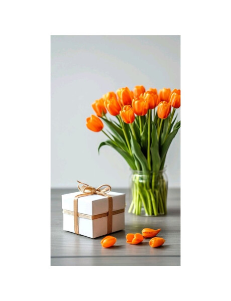 RAMO 9 TULIPANES NARANJA RAMO 9 TULIPANES NARANJA