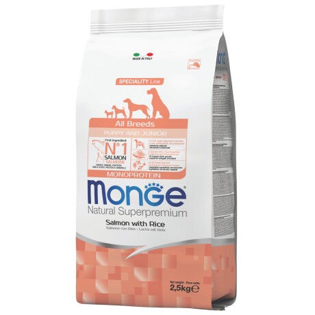 MONGE PERRO CACH SALMON & RICE 2.5 KG Monge Perro Cach Salmon & Rice 2.5 Kg