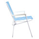 Silla De Playa Plegable Tubo De Hierro Azul