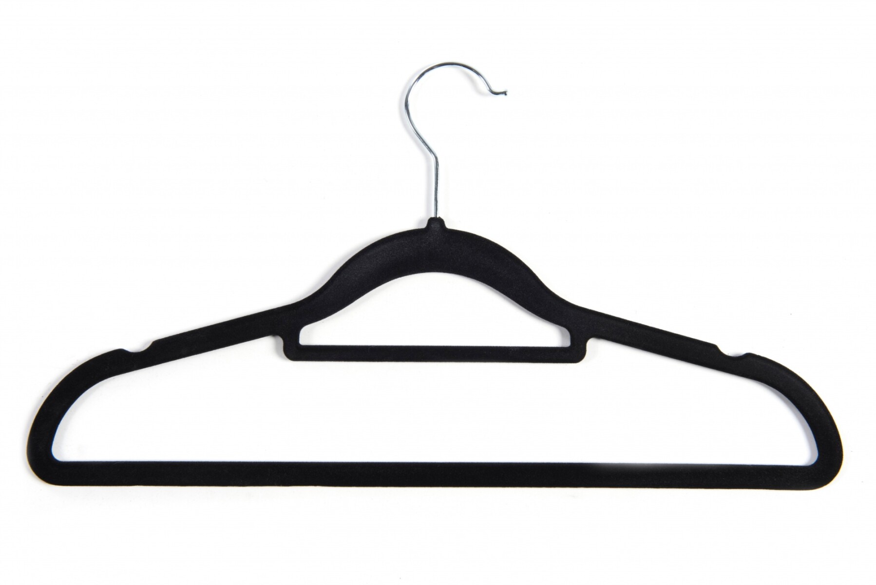 Percha Terciopelo Antideslizante Negro - Adulto