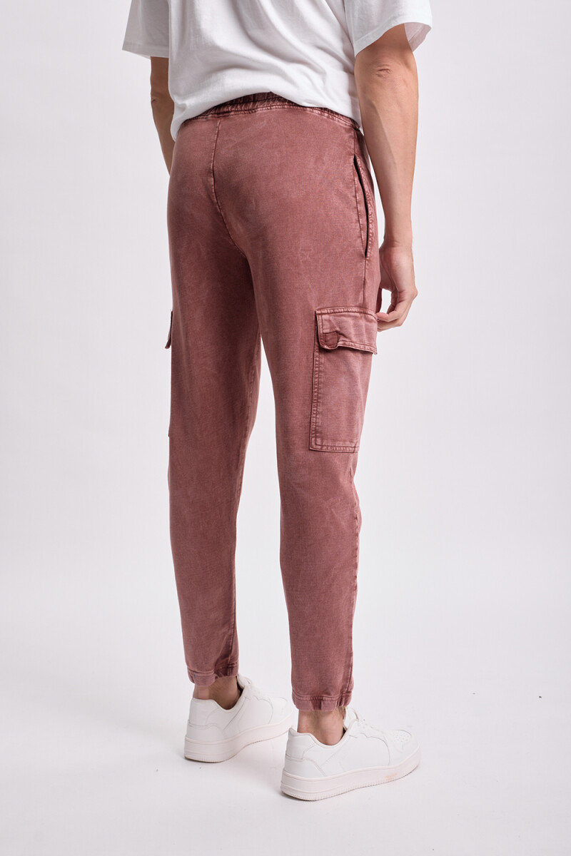 Pantalón deportivo cargo jogger Marrón