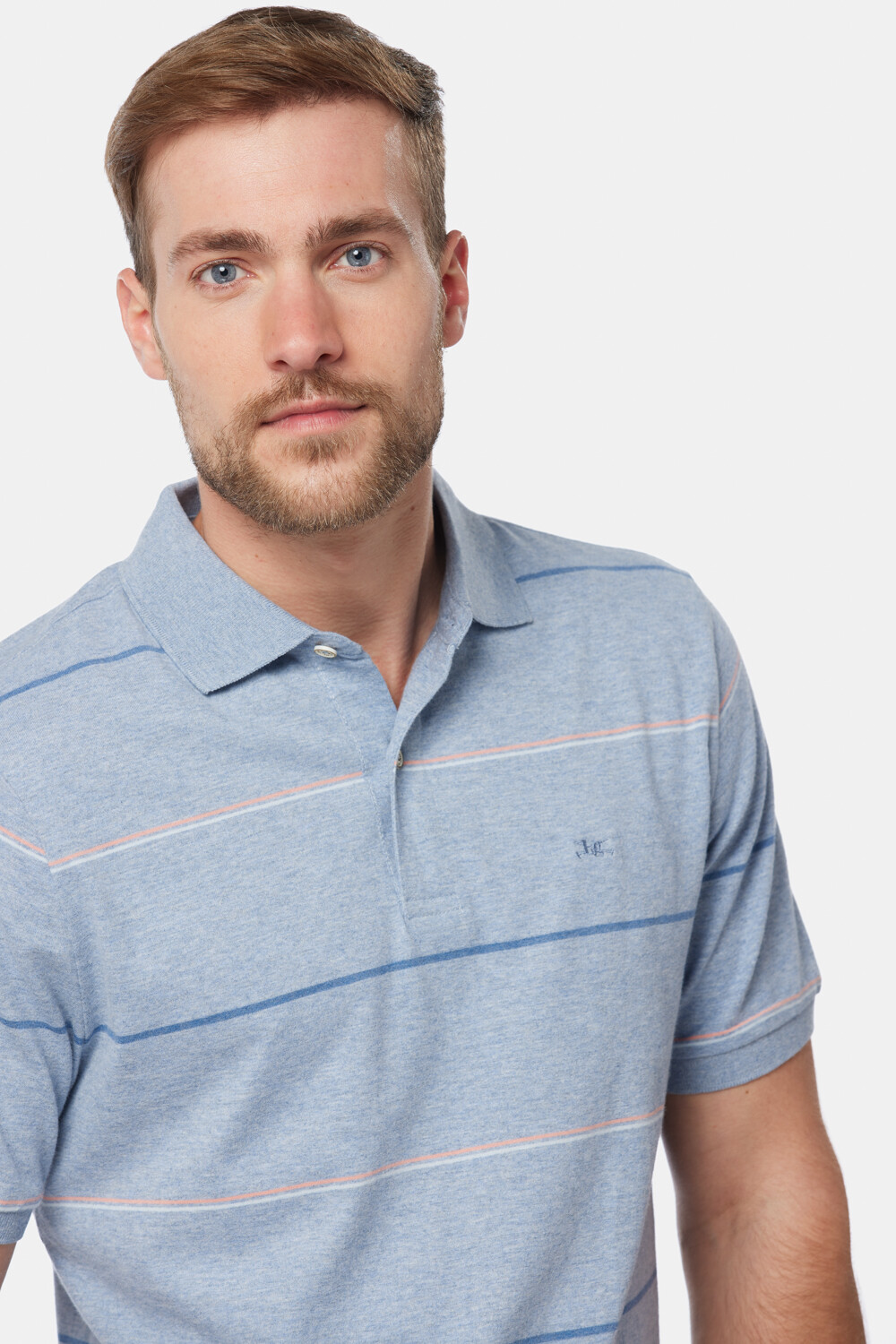 REMERA POLO RAYADA Denim