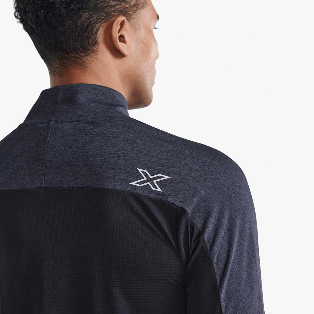 Aero 1/2 Zip - Hombre Black/silver Reflective