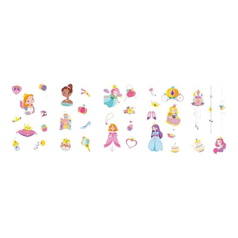 Valija stickers de uñas y tatuajes Princesas Avenir Valija stickers de uñas y tatuajes Princesas Avenir