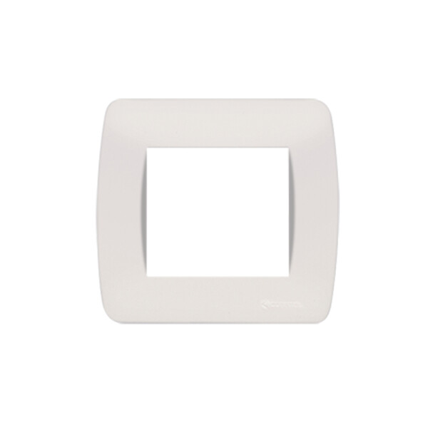Plaqueta 2X2" p/2 módulos blanco - Loft ELE01277