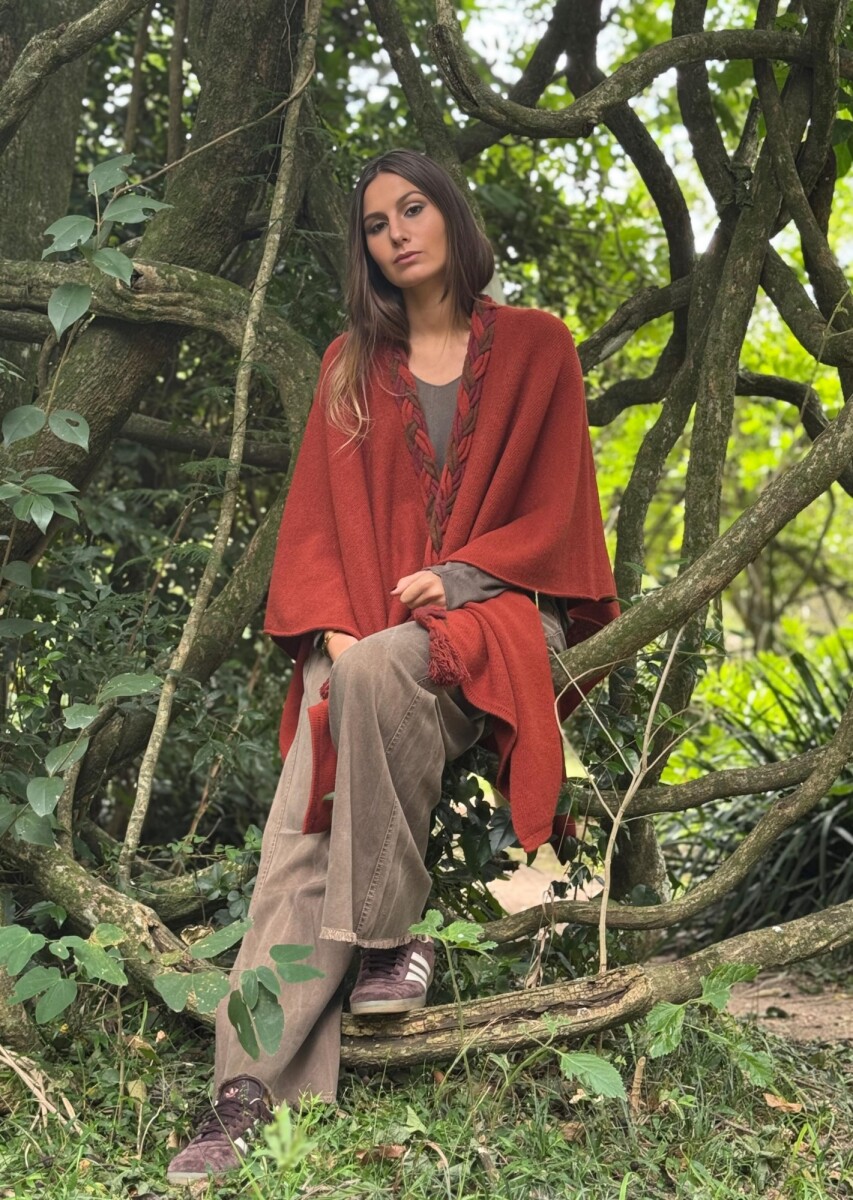 RUANA JUDY - TERRACOTA 
