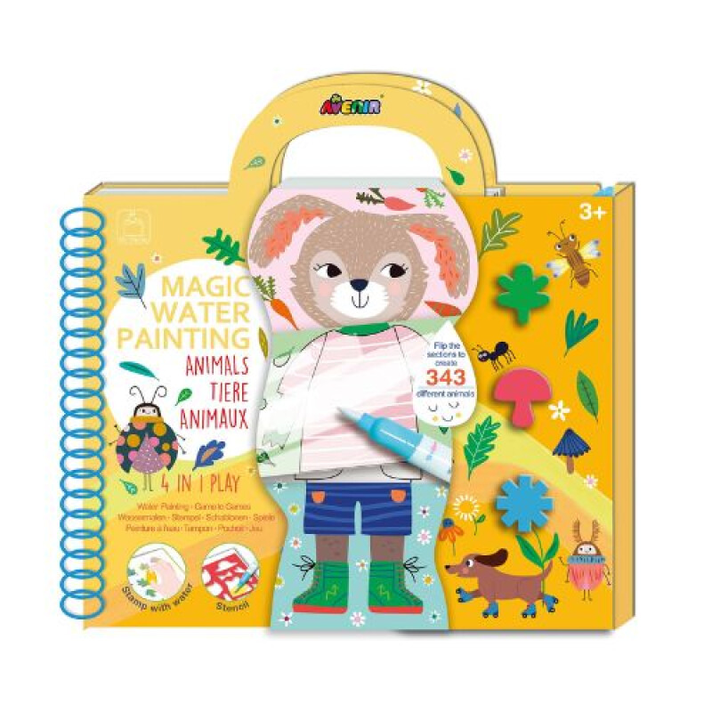 LIBRO MAGICO ANIMALES - PINTURA AL AGUA Libro Magico Animales - Pintura Al Agua