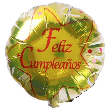 Globo Feliz Cumpleaños para helio metalizado Globo Feliz Cumpleaños para helio metalizado