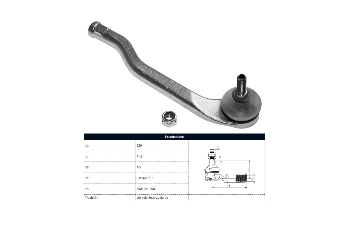 Puntero Renault Duster/Oroch/Captur 11-25 Izq Puntero Renault Duster/Oroch/Captur 11-25 Izq