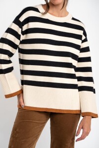 Sweater Rayado Negro