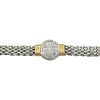 Pulsera San Benito-Plata y Oro-Sin piedra-PU5033 sinpiedra