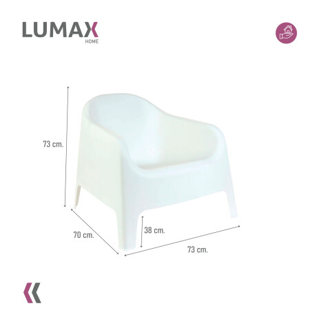 Set de 4 Sillas de jardin exterior Fragata Blanco Set de 4 Sillas de jardin exterior Fragata Blanco
