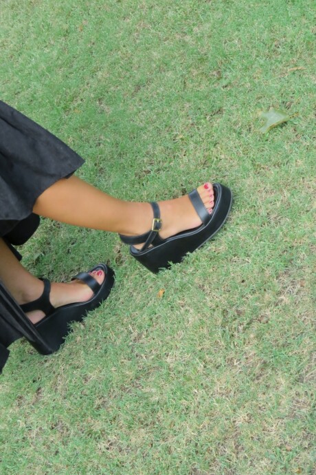 Sandalia Elegante Sport Negro