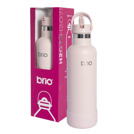 Botella En Acero Inoxidable brio 750ml Con Sorbito Y Manija Rosa