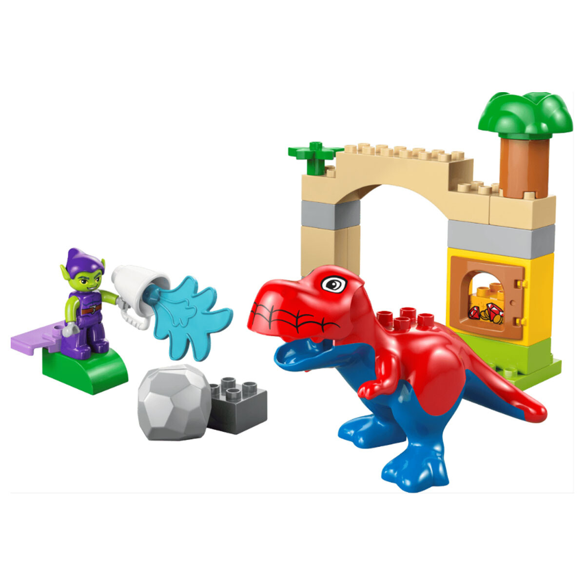 Dinosaurio Spidey-Rex vs. Duende Verde Lego Duplo 