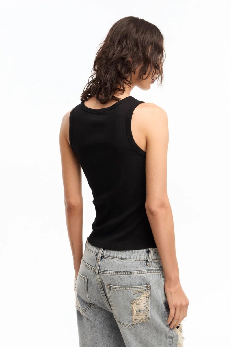 MUSCULOSA LOVE Negro