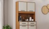Kit mueble de cocina Pop Plus 4 puertas 2 cajones Cinamomo/Arena